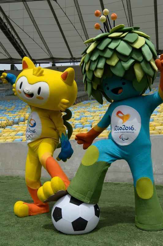 Vincius e Tom representam a fauna e a flora brasileiras nos Jogos Olmpicos do Rio de Janeiro