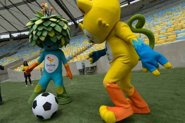 Vincius e Tom representam a fauna e a flora brasileiras nos Jogos Olmpicos do Rio de Janeiro