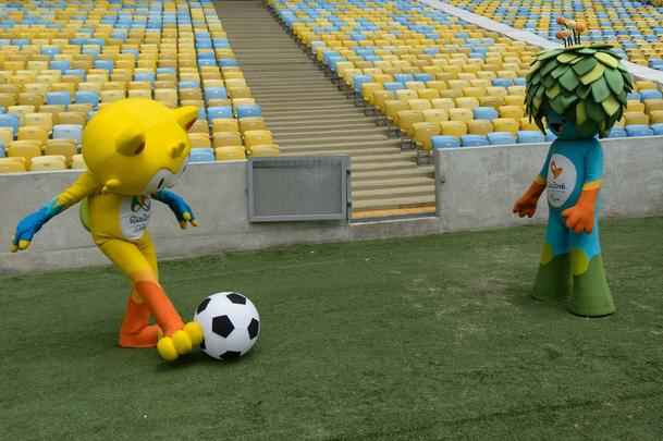 Vincius e Tom representam a fauna e a flora brasileiras nos Jogos Olmpicos do Rio de Janeiro