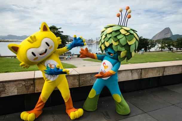 Vincius e Tom representam a fauna e a flora brasileiras nos Jogos Olmpicos do Rio de Janeiro