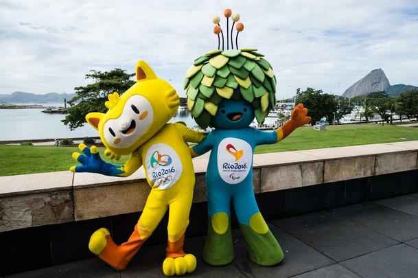 Vincius e Tom representam a fauna e a flora brasileiras nos Jogos Olmpicos do Rio de Janeiro