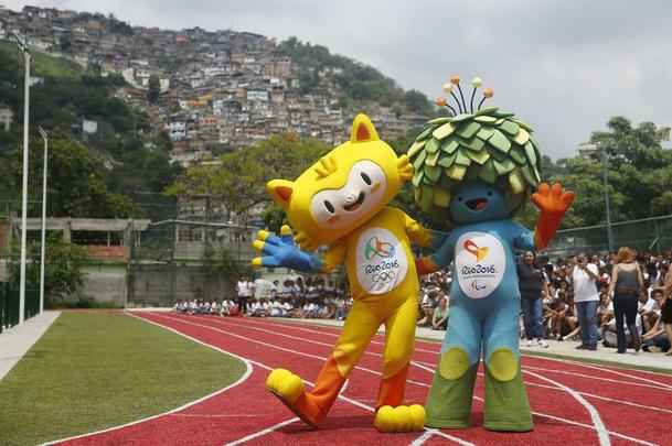 Vincius e Tom representam a fauna e a flora brasileiras nos Jogos Olmpicos do Rio de Janeiro