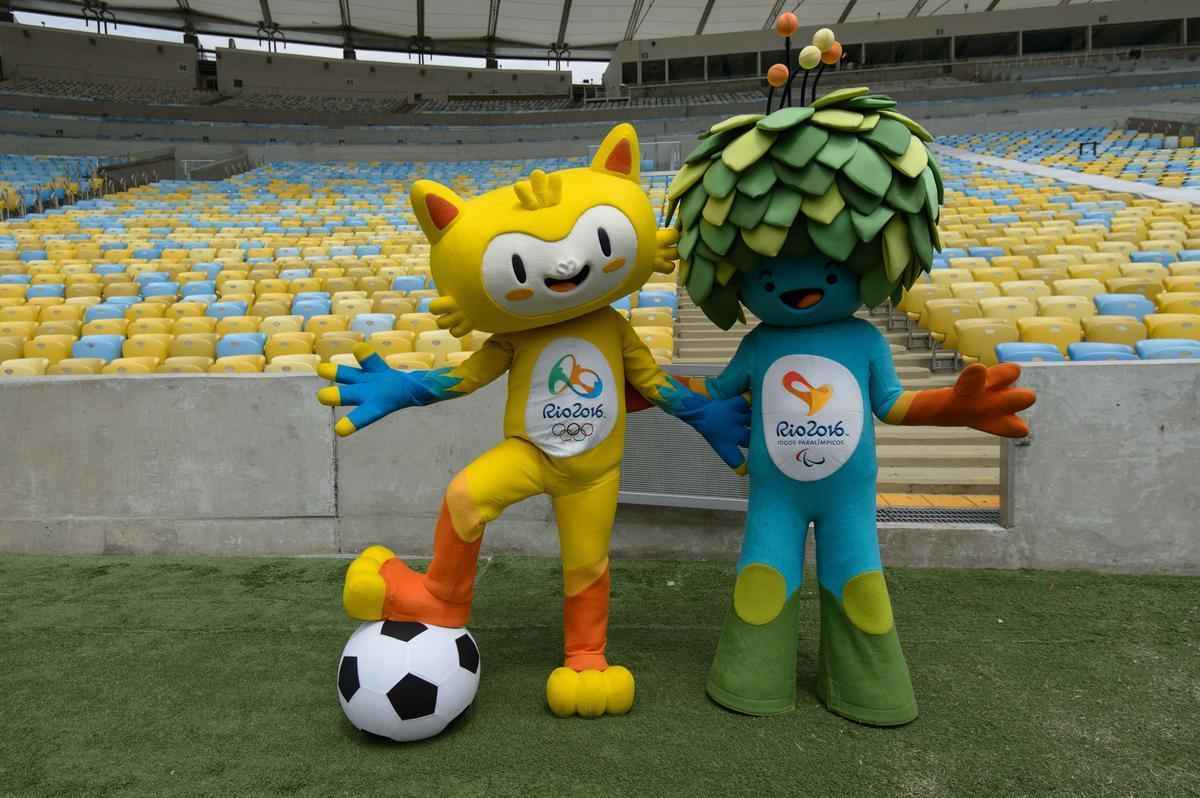 Vincius e Tom representam a fauna e a flora brasileiras nos Jogos Olmpicos do Rio de Janeiro