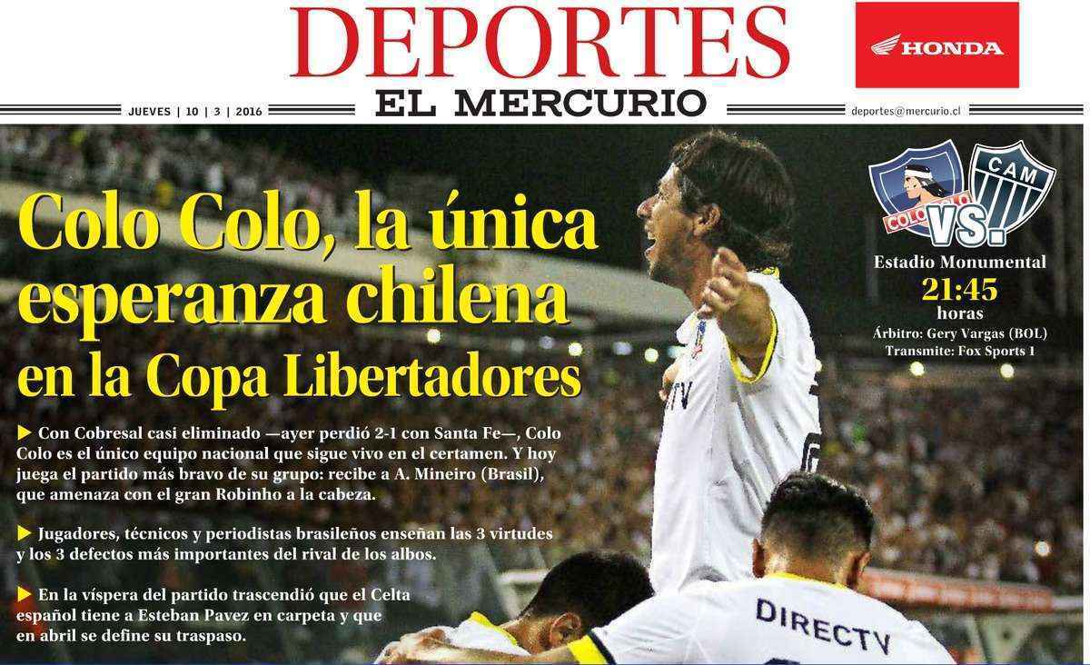 Colo Colo, a nica esperana chilena na Libertadores