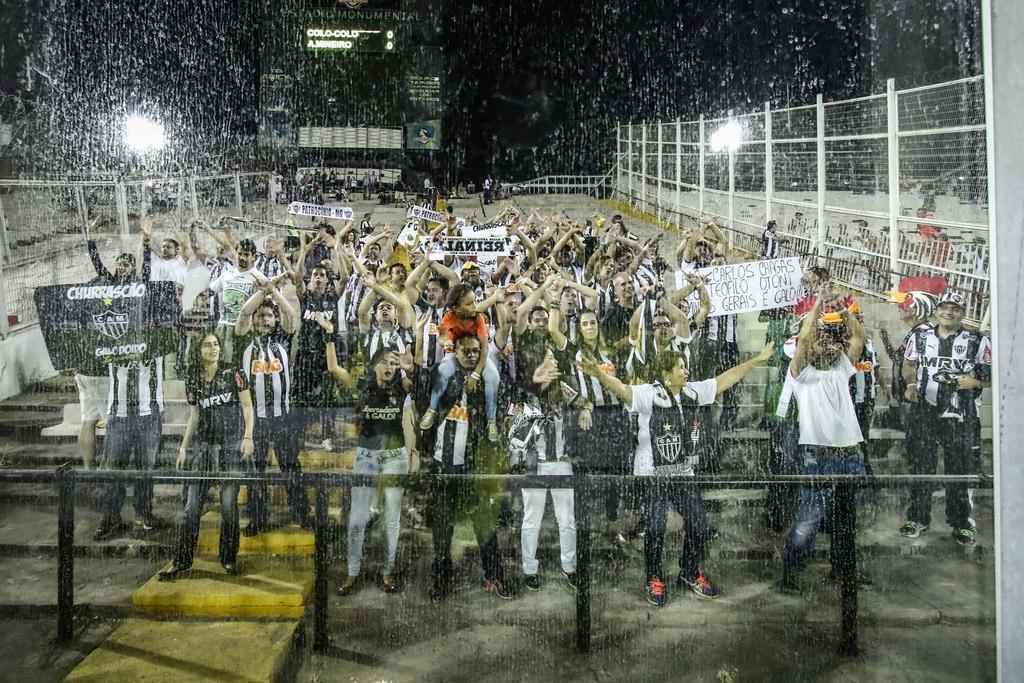 Imagens do jogo entre Colo Colo e Atltico pela Libertadores