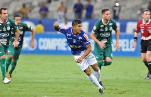 Lucas Romero marcou, de pnalti, seu primeiro gol com a camisa do Cruzeiro
