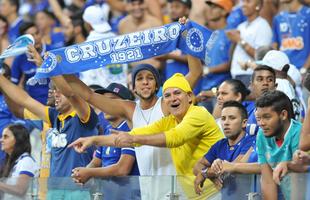 Ariel Cabral marcou seu primeiro gol pelo Cruzeiro, o terceiro na vitria sobre o Uberlndia