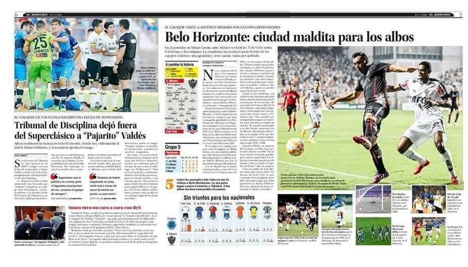 Belo Horizonte: cidade maldita para o Colo Colo