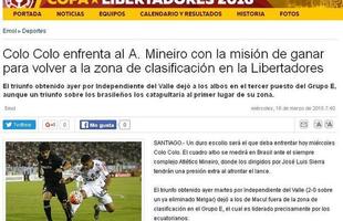 Colo Colo enfrenta o Atltico Mineiro com a misso de ganhar para voltar a zona de classificao na Libertadores