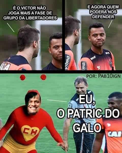 Veja memes de Patric aps mais uma boa atuao pelo Atltico