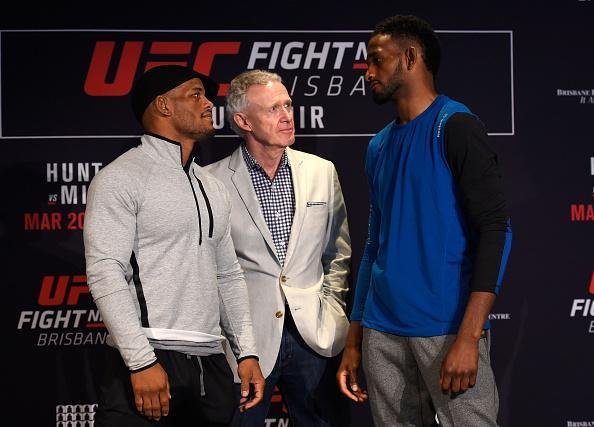 Encarada entre Hector Lombard e Neil Magny, que se enfrentam na luta coprincipal em Brisbane