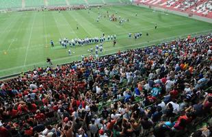 Imagens do jogo entre Minas Locomotiva e Get Eagles no Independncia