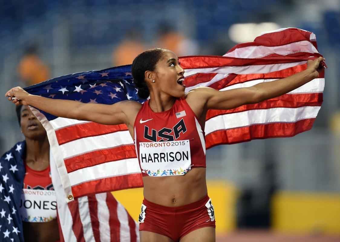 Veja fotos de Queen Harrison, do atletismo dos EUA