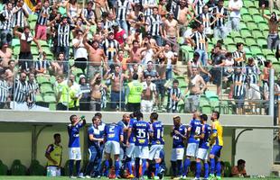 Imagens de lances do clssico mineiro realizado neste domingo, no Horto