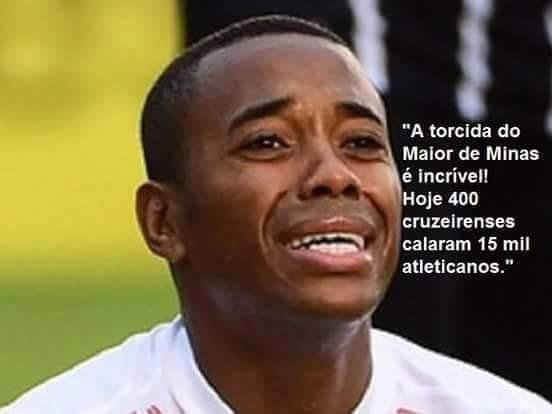 Torcedores do Cruzeiro brincaram nas redes sociais com vitria diante do Atltico, em pleno Independncia