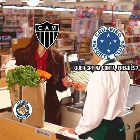 Memes da vitória do Cruzeiro no clássico mineiro 