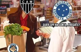 Torcedores do Cruzeiro brincaram nas redes sociais com vitria diante do Atltico, em pleno Independncia