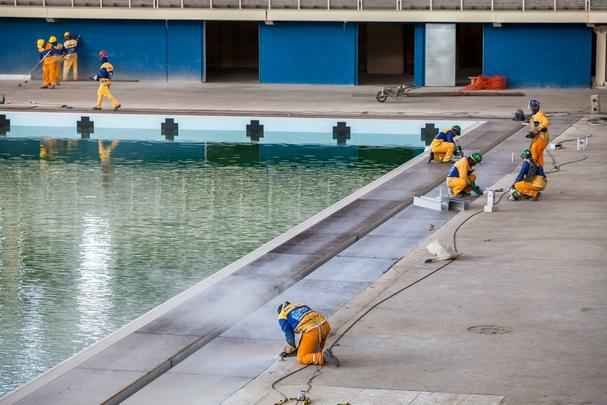 Estdio receber duas modalidades nos Jogos Olmpicos: natao e polo aqutico