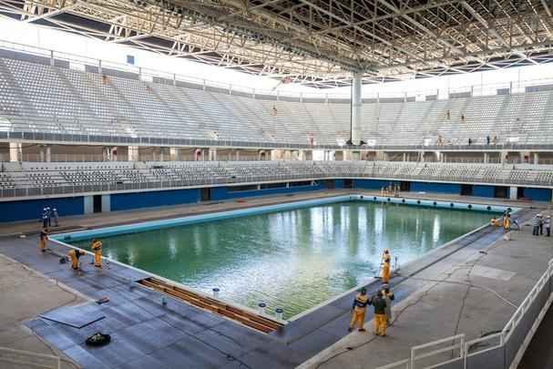 Estdio receber duas modalidades nos Jogos Olmpicos: natao e polo aqutico
