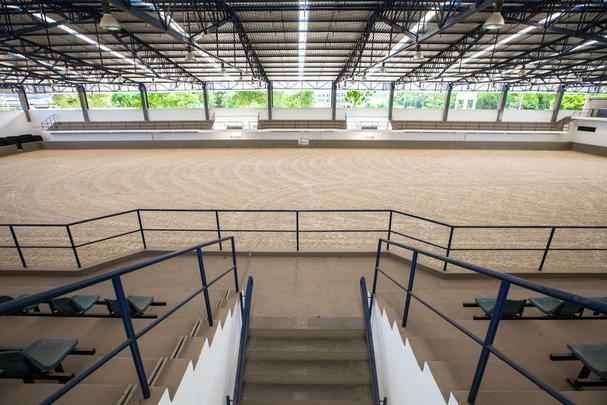 Construdo para o Pan'2007, o centro foi projetado de acordo com os padres da Federao Equestre Internacional (FEI). O complexo tem rea aproximada de 1 milho m.