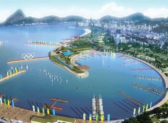 A Marina da Glria foi a primeira instalao testada para os Jogos, em agosto de 2014. A instalao fica localizada no Parque do Flamengo, no centro da cidade, e receber provas de vela (olmpica e paralmpica)