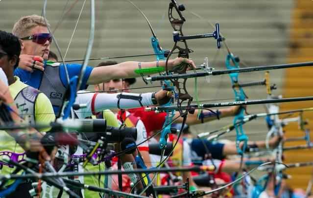 A instalao passou por reforma para os Jogos. Para a maratona, 30 mil espectadores ocuparo lugares ao longo dos 600 metros da passarela do samba. Local ainda receber provas de tiro com arco