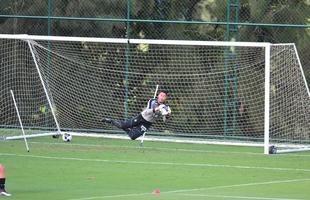 Lauro participou de treino, na Cidade do Galo, junto com o elenco do Atltico pela primeira vez