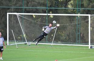 Lauro participou de treino, na Cidade do Galo, junto com o elenco do Atltico pela primeira vez