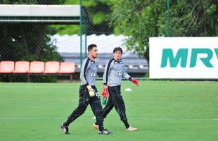 Lauro participou de treino, na Cidade do Galo, junto com o elenco do Atltico pela primeira vez