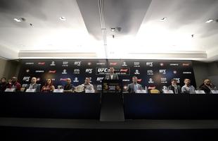 Imagens da coletiva do UFC 198, no Rio de Janeiro - Lutadores conversam com a imprensa