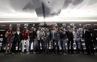 Imagens da coletiva do UFC 198, no Rio de Janeiro - Astros do evento reunidos para foto