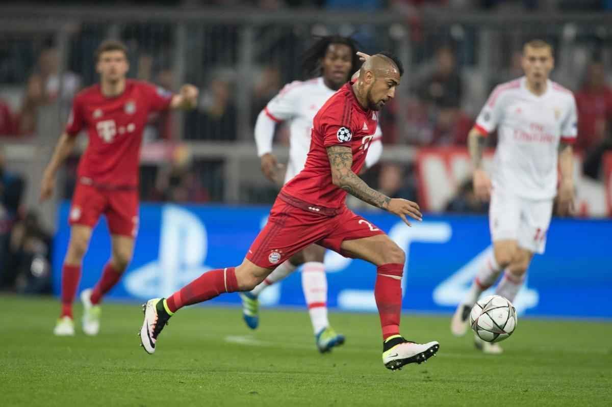No Allianz Arena, volante chileno Vidal marcou o nico gol da partida