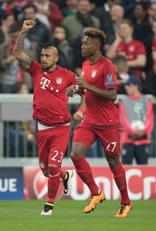 No Allianz Arena, volante chileno Vidal marcou o nico gol da partida