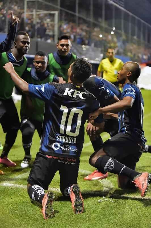 Independiente del Valle x Atltico, jogo disputado em Sangolqu, no Equador, pela Copa Libertadores