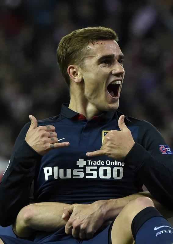 Jogo de volta das quartas de final da Liga, entre Atltico de Madrid e Barcelona, em Madri