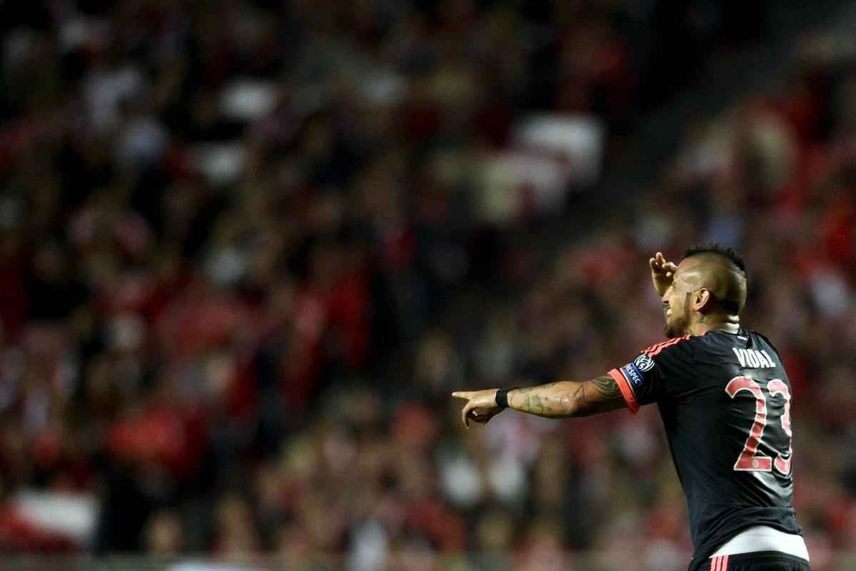 Partida de volta das quartas de final da Liga dos Campees, entre Benfica e Bayern, em Lisboa