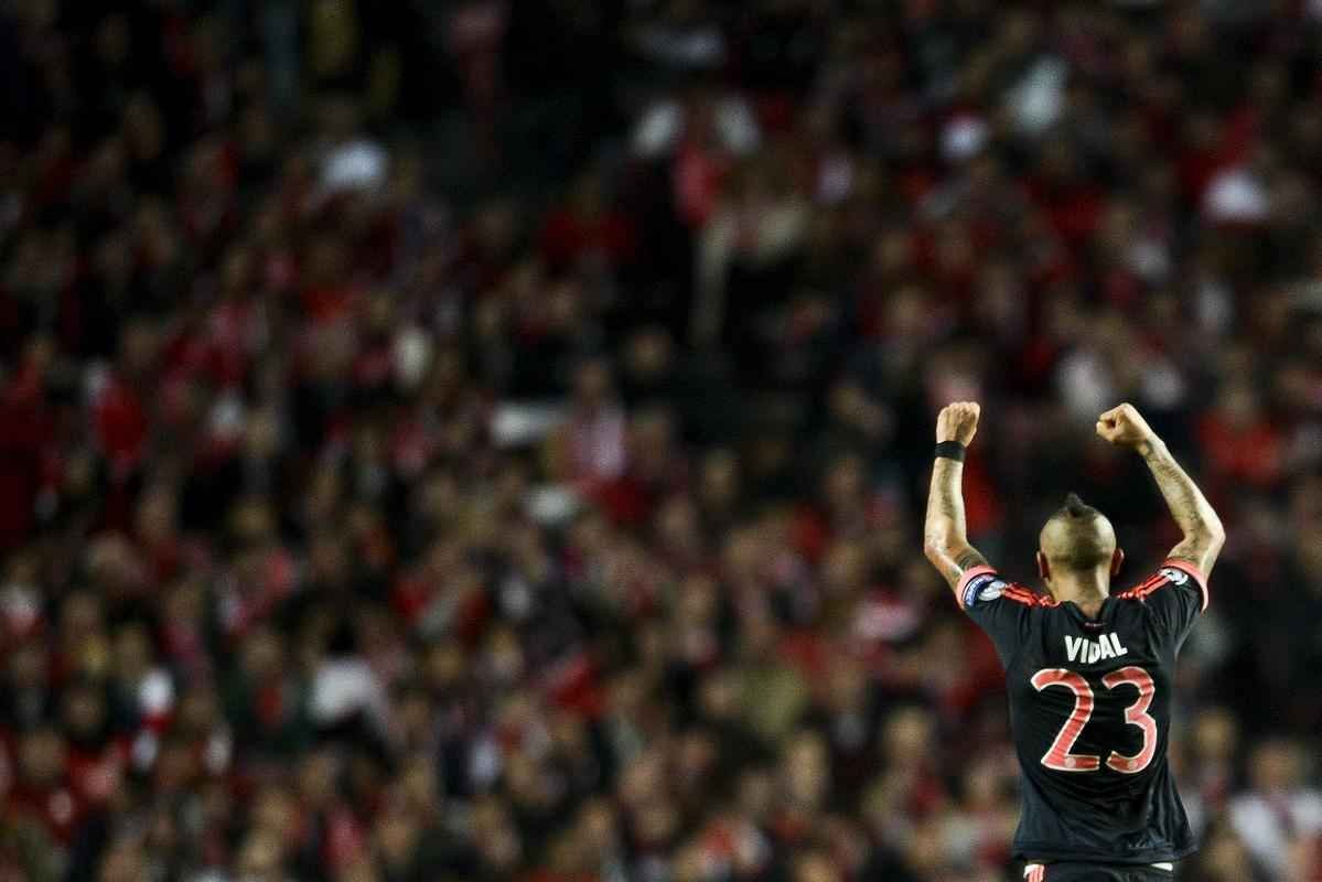 Partida de volta das quartas de final da Liga dos Campees, entre Benfica e Bayern, em Lisboa