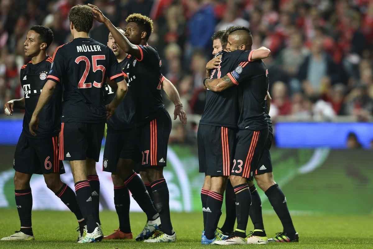 Partida de volta das quartas de final da Liga dos Campees, entre Benfica e Bayern, em Lisboa