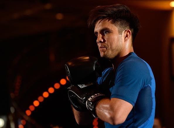 Imagens do treino aberto do UFC 197 em Las Vegas - Henry Cejudo durante atividade