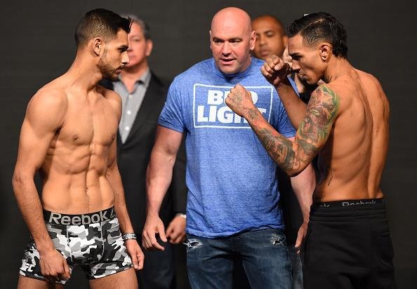 Peso-pena (at 66,2kg*): Yair Rodriguez (66kg) x Andr Fili (66,2kg)