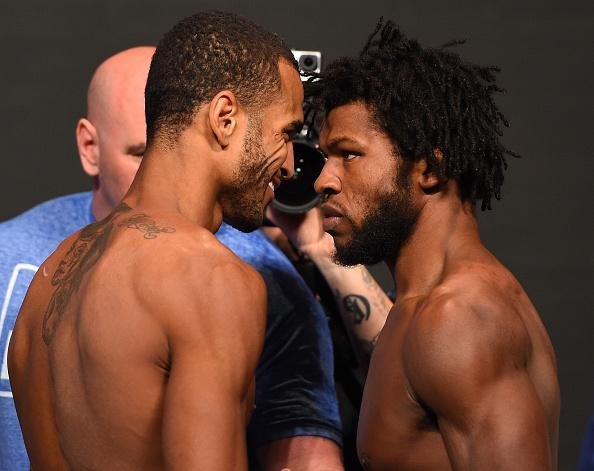 Peso-meio-mdio (at 77,6kg*): Danny Roberts (77,3kg) x Dominique Steele (77,6kg)