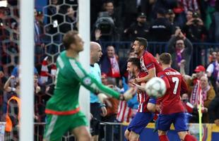 No Vicente Caldern, Atltico de Madrid venceu com gol de Sal e torcida fez grande festa