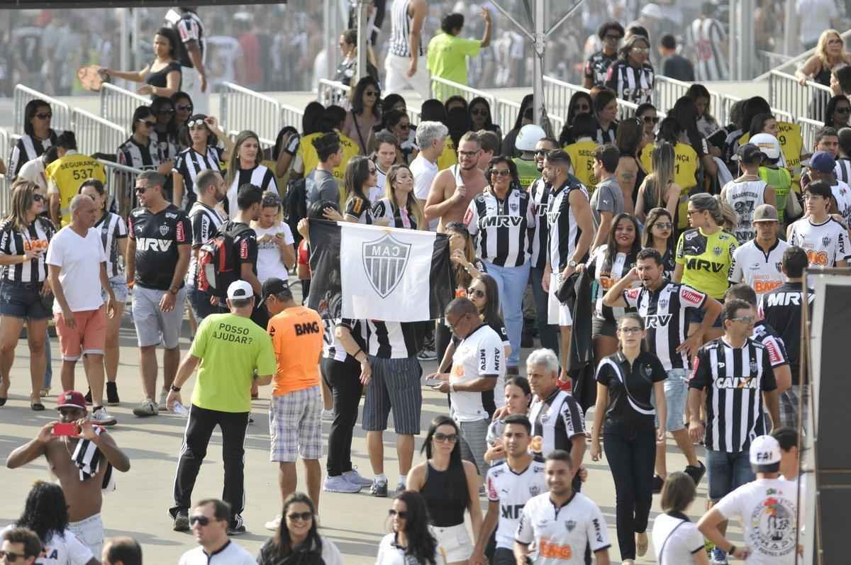 Imagens da torcida do Atltico na deciso do Campeonato Mineiro, no Mineiro