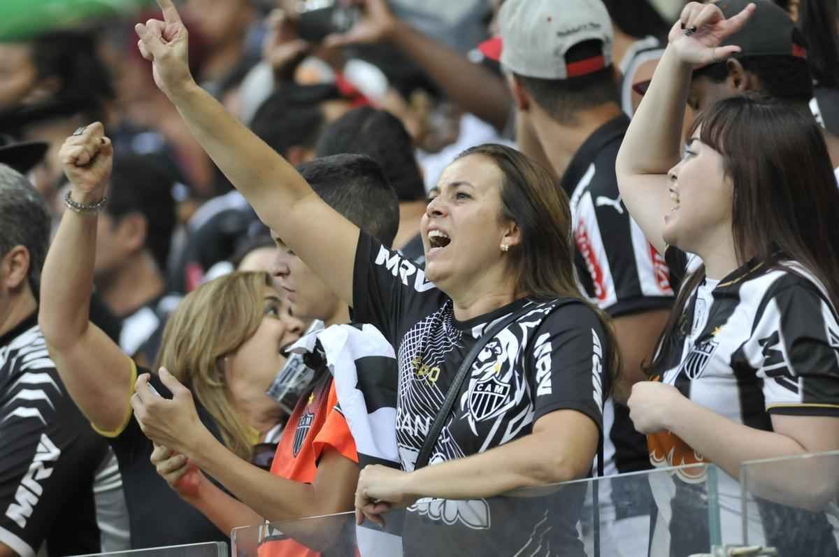 Imagens da torcida do Atltico na deciso do Campeonato Mineiro, no Mineiro