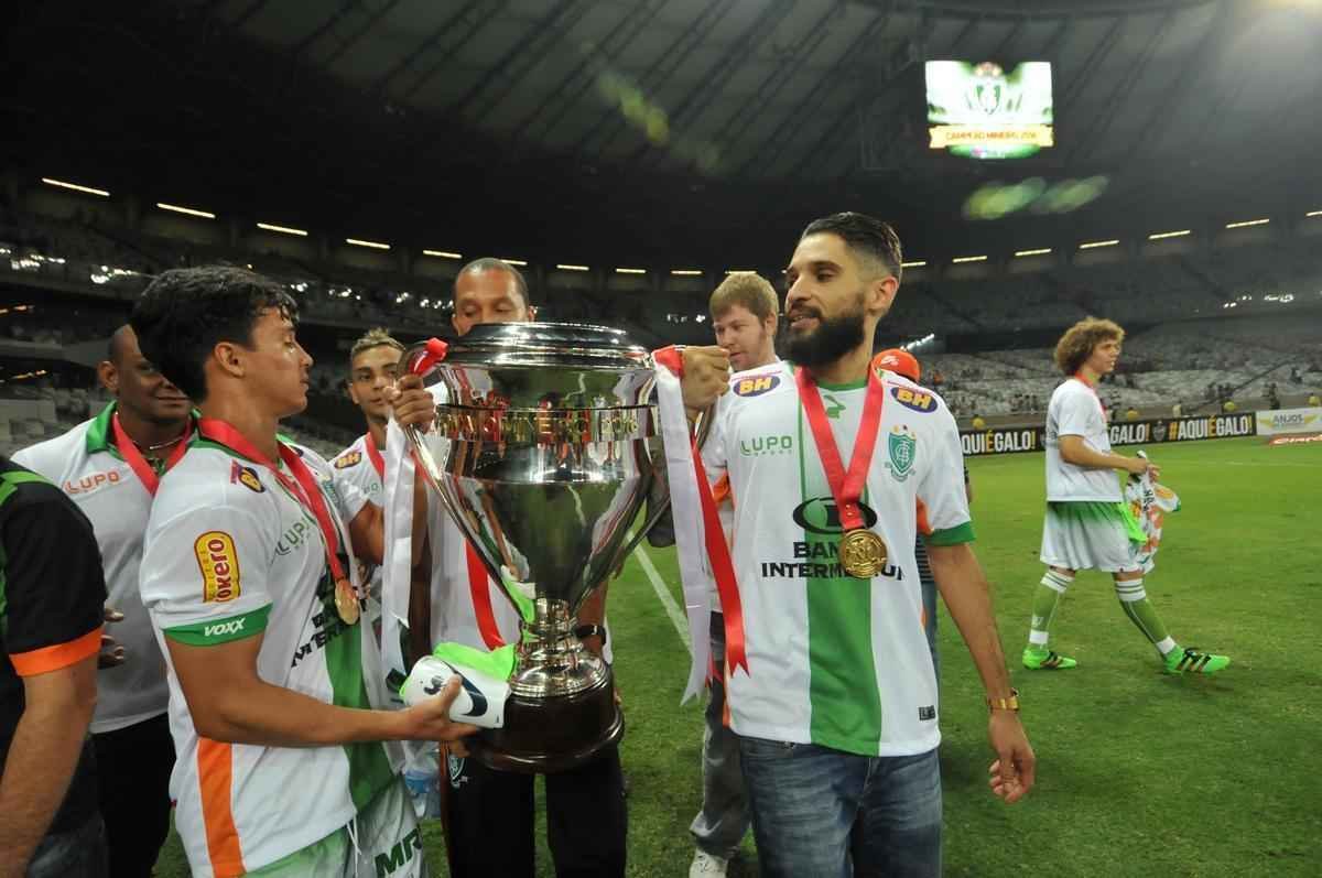 Imagens da comemorao do Amrica com a conquista do ttulo