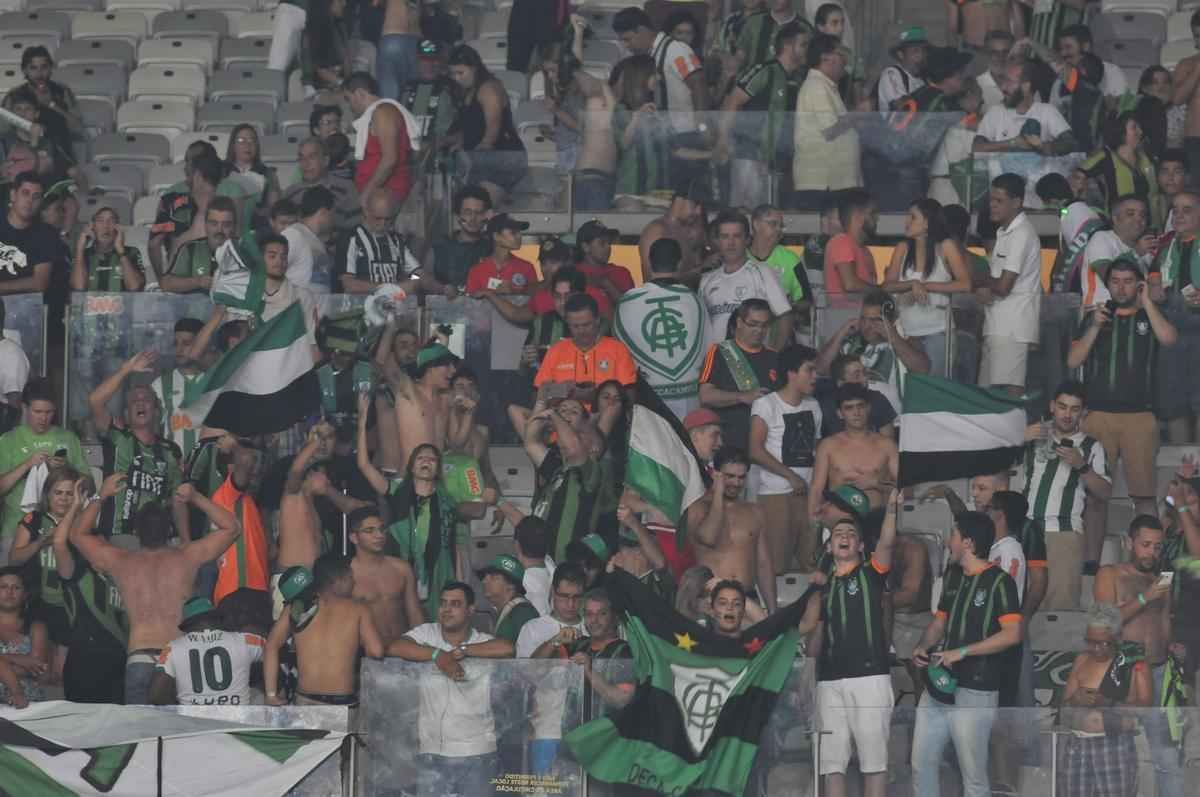 Imagens da comemorao do Amrica com a conquista do ttulo