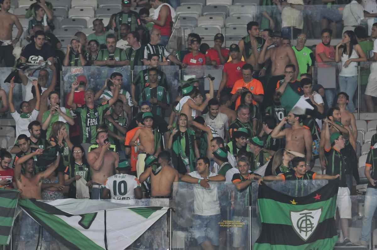 Imagens da comemorao do Amrica com a conquista do ttulo