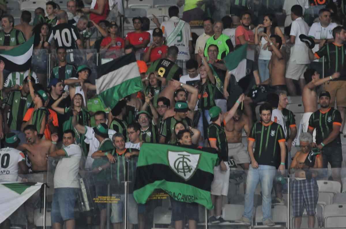 Imagens da comemorao do Amrica com a conquista do ttulo