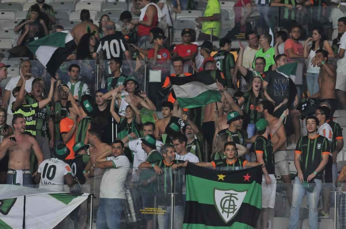 Imagens da comemorao do Amrica com a conquista do ttulo