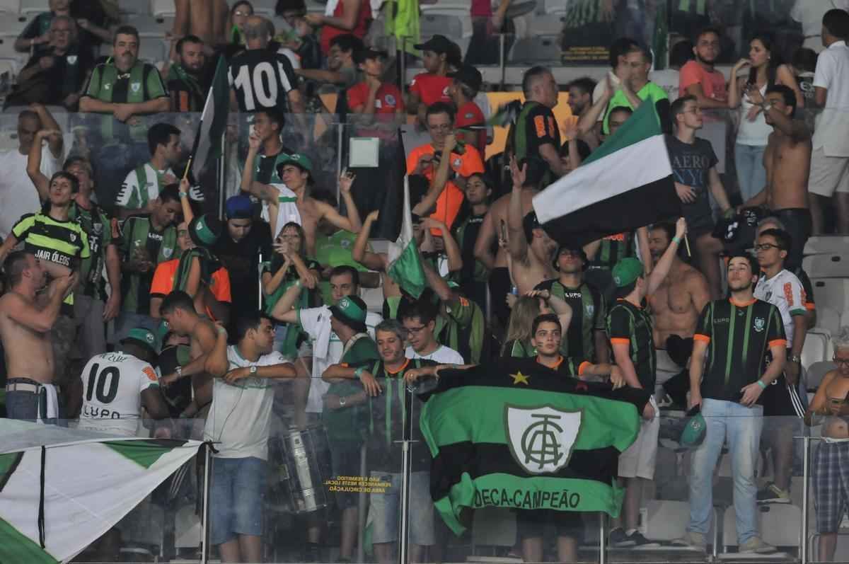 Imagens da comemorao do Amrica com a conquista do ttulo